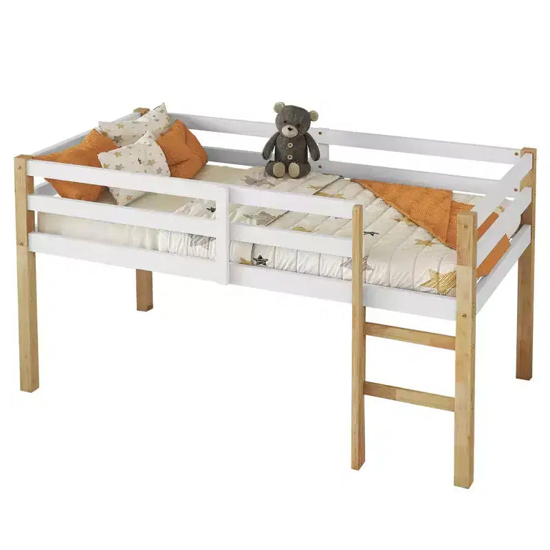 Lit mezzanine jumeau multicolore avec échelle de sécurité, simple