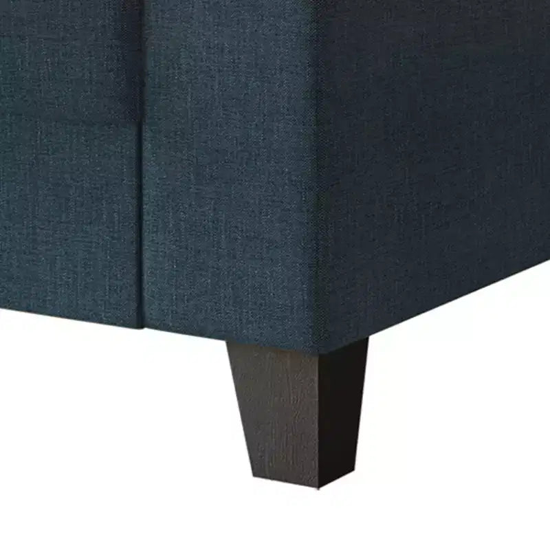 Canapé deux places en lin beige / bleu / beige foncé / gris / bleu clair