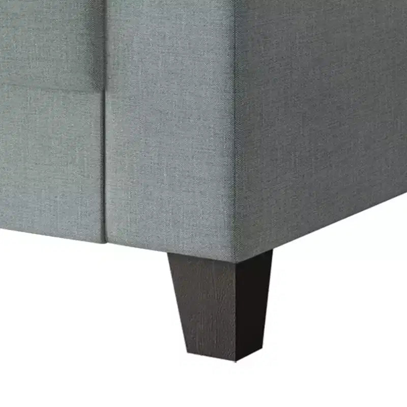 Canapé deux places en lin beige / bleu / beige foncé / gris / bleu clair