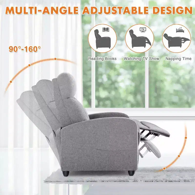 Fauteuil pivotant de couleur beige/noir/marron/gris avec coussin lombaire, une place