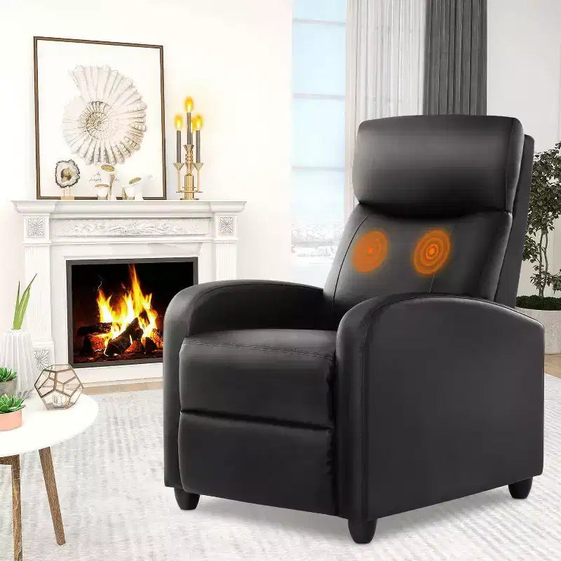 Fauteuil pivotant de couleur beige/noir/marron/gris avec coussin lombaire, une place