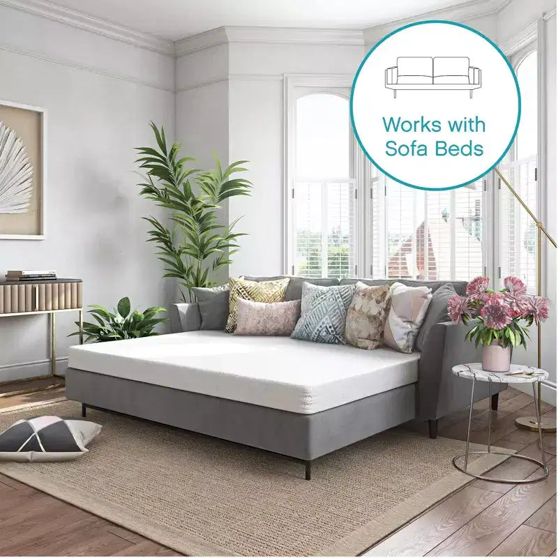 Matelas de remplacement pour canapé-lit en mousse à mémoire de forme gel rafraîchissant, 11,4 cm, Fermeté moyenne