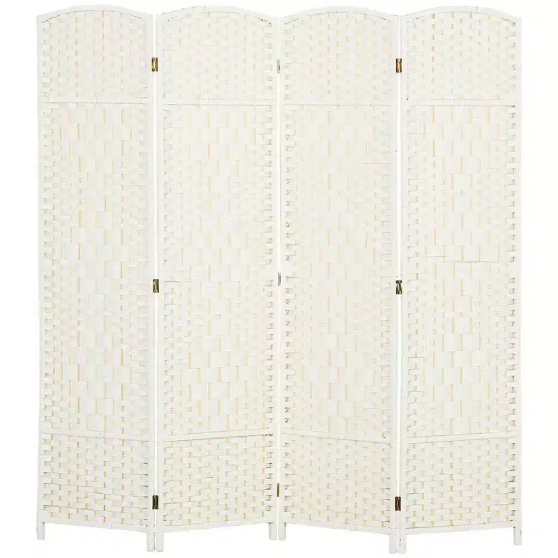 Paravent pliant à 4 panneaux, Gris/Blanc mélangé, 1,83 m de haut
