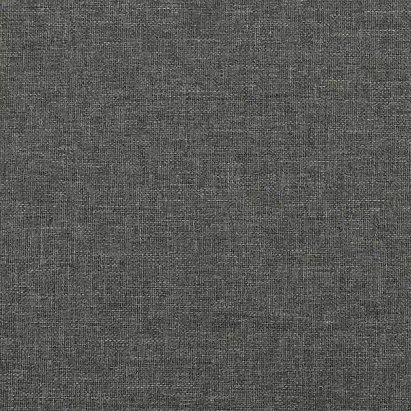 Cadre de lit plateforme en tissu gris foncé, très grand, 2 places