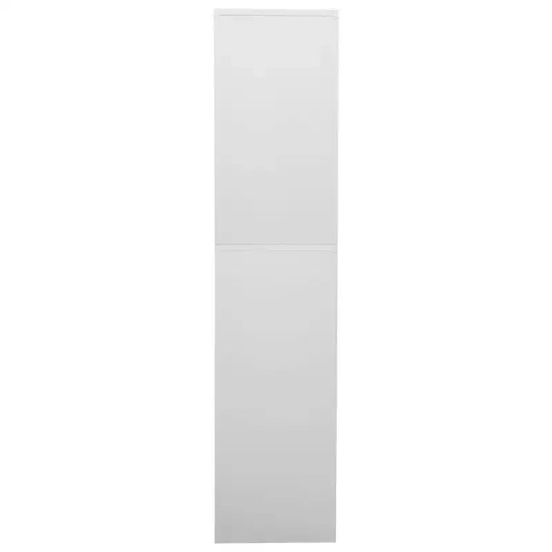 Classeur métallique avec étagères, 4 portes, verrouillable – Anthracite / Noir / Gris clair / Blanc