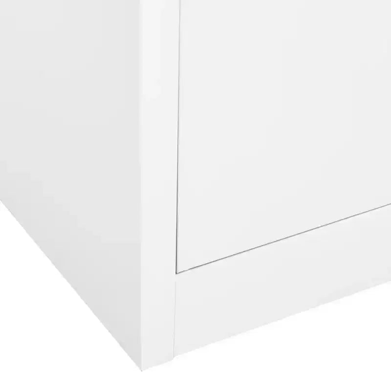 Classeur métallique avec étagères, 4 portes, verrouillable – Anthracite / Noir / Gris clair / Blanc