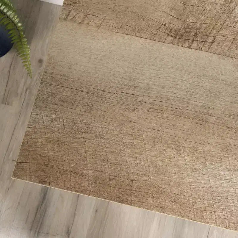 Bureau en bois composite blanc doux avec 2 tiroirs et 2 étagères, 1 personne