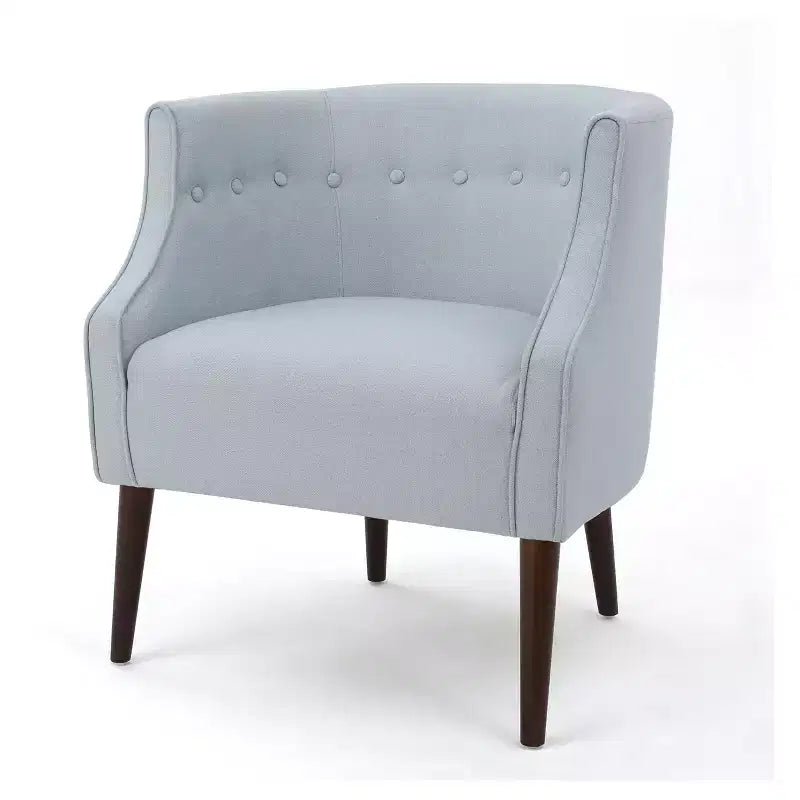 Fauteuil de club capitonné bleu marine et vert, 1 place