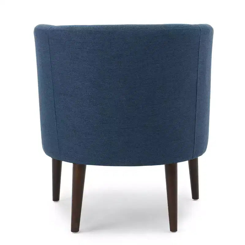 Fauteuil de club capitonné bleu marine et vert, 1 place