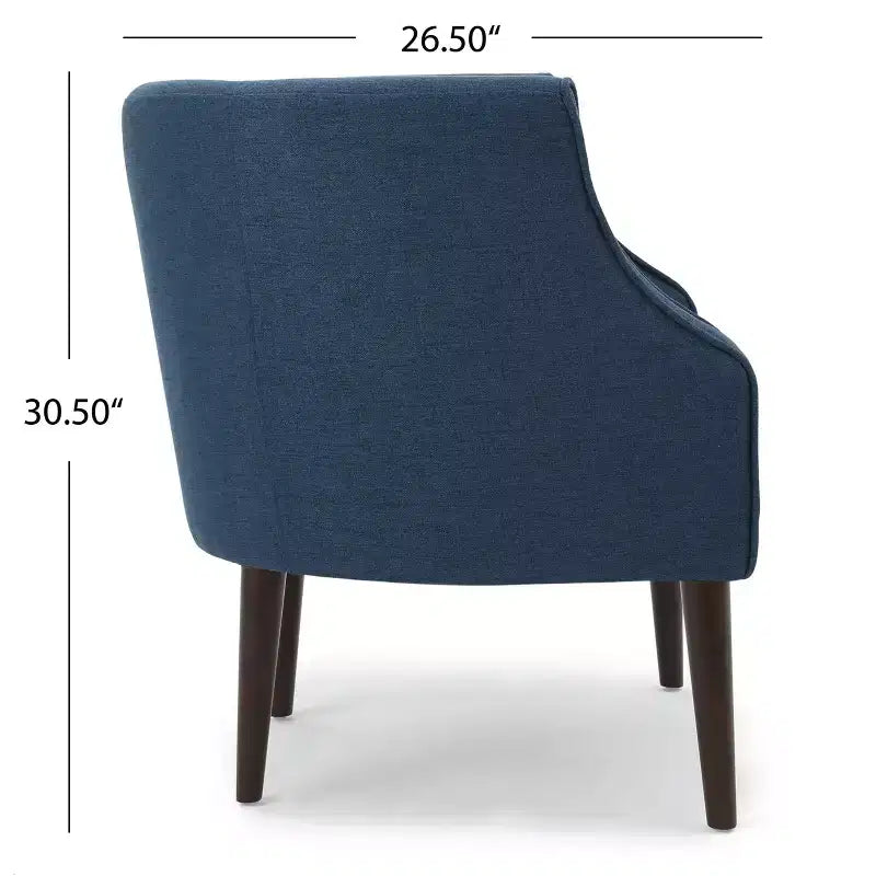 Fauteuil de club capitonné bleu marine et vert, 1 place