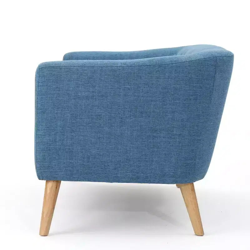 Causeuse gris / bleu pâle du milieu du siècle, 2 places
