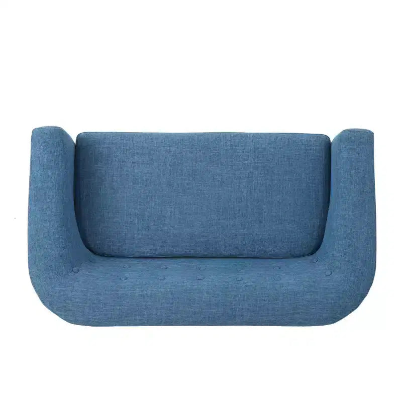 Causeuse gris / bleu pâle du milieu du siècle, 2 places