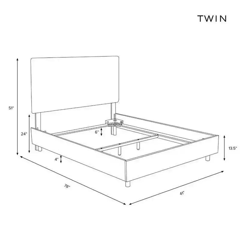 Lit capitonné gris avec tête de lit à surpiqûres – Double / Grand lit / Très grand lit, 1 personne