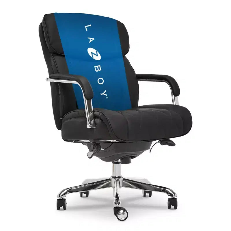 Fauteuil de bureau en cuir reconstitué marron avec accoudoirs rembourrés, réglable en hauteur, 1 personne